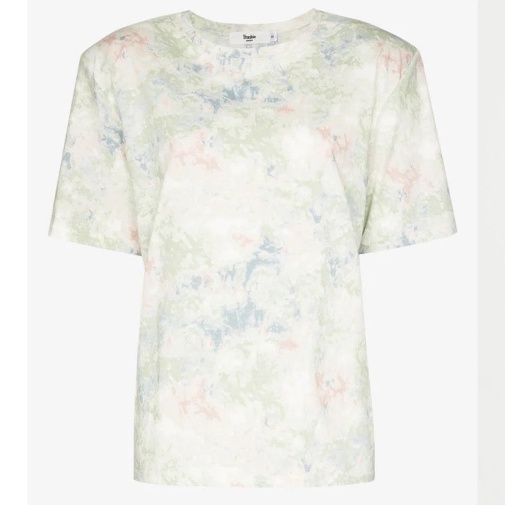Frankie Shop Pastel Marble Print Short Sleeve Tee